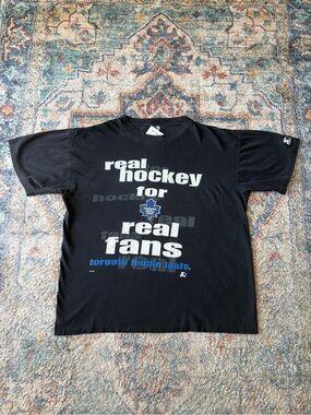 Vintage NHL Toronto Maple Leafs Real Hockey Fans T-shirt Large